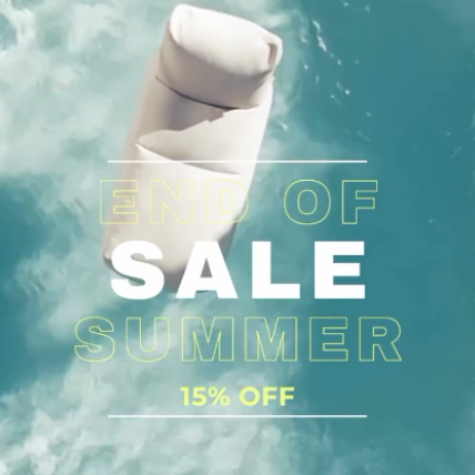 End of Summer Sale; profiteer nu van 15% korting