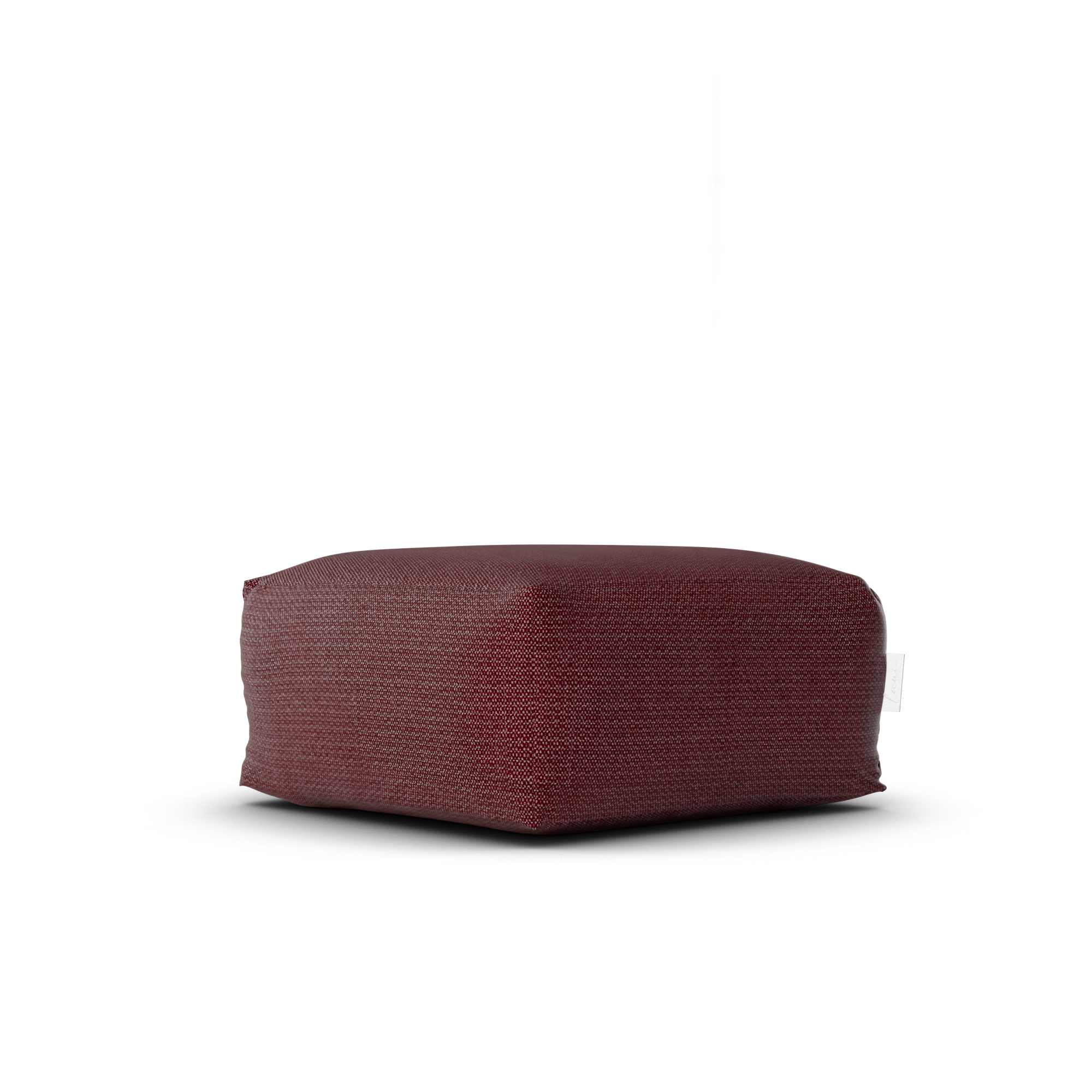 Laui Lounge™ - Original Square Pouf Burgundy