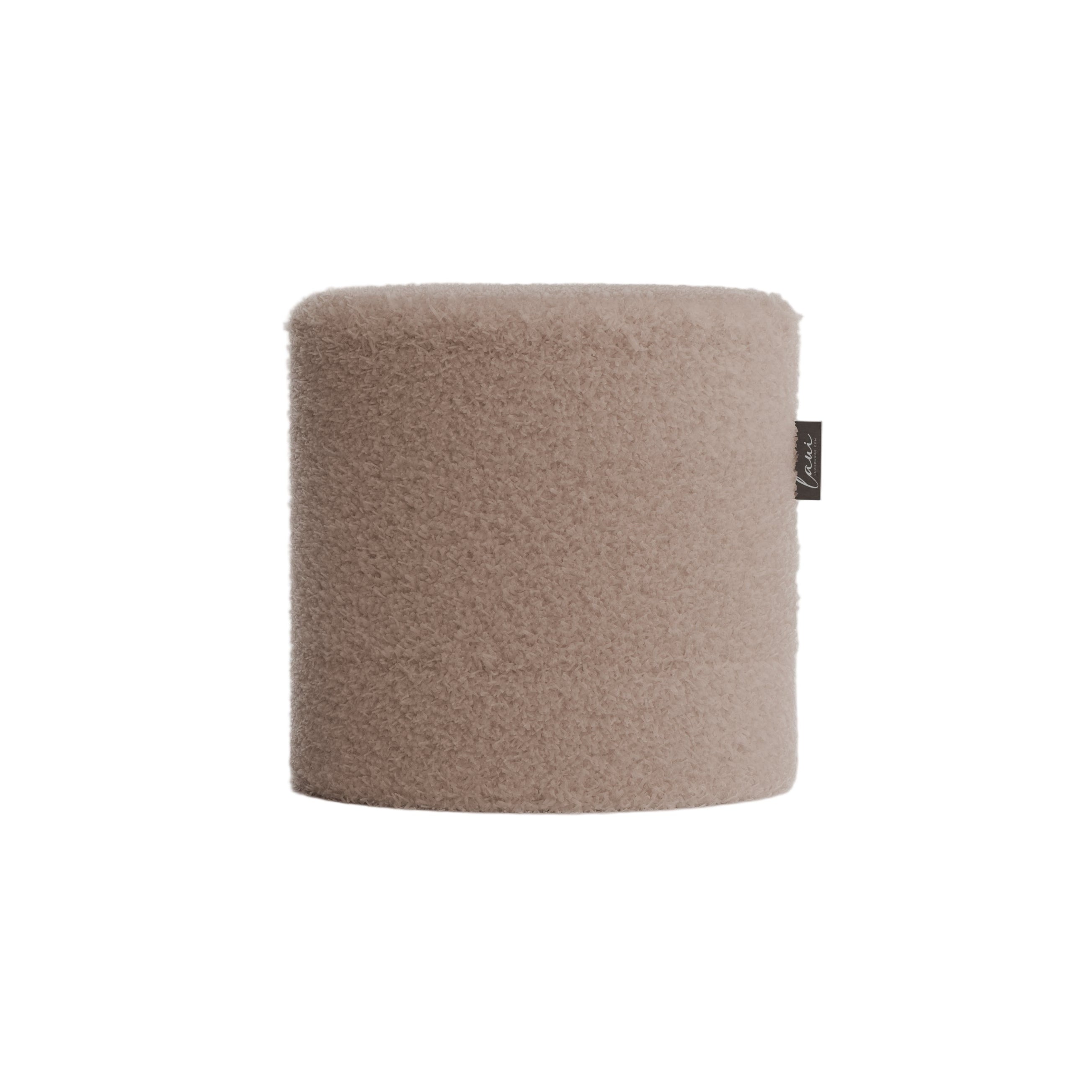 Laui Lounge™ - Doodle Round Pouf Ø44 - Taupe