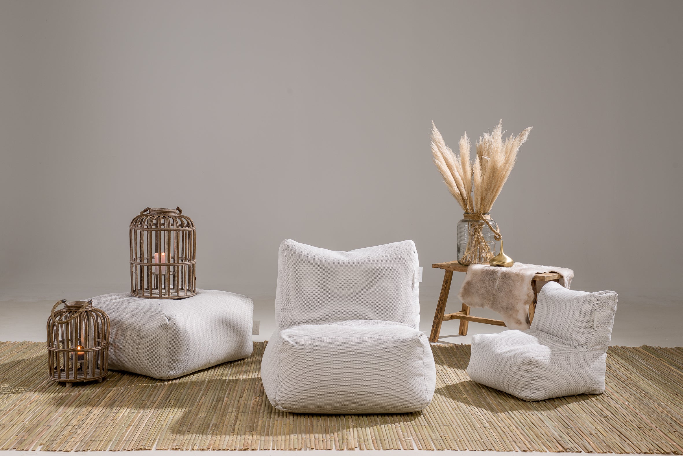 Laui Lounge™ - Boho Kid Lounge Blanc