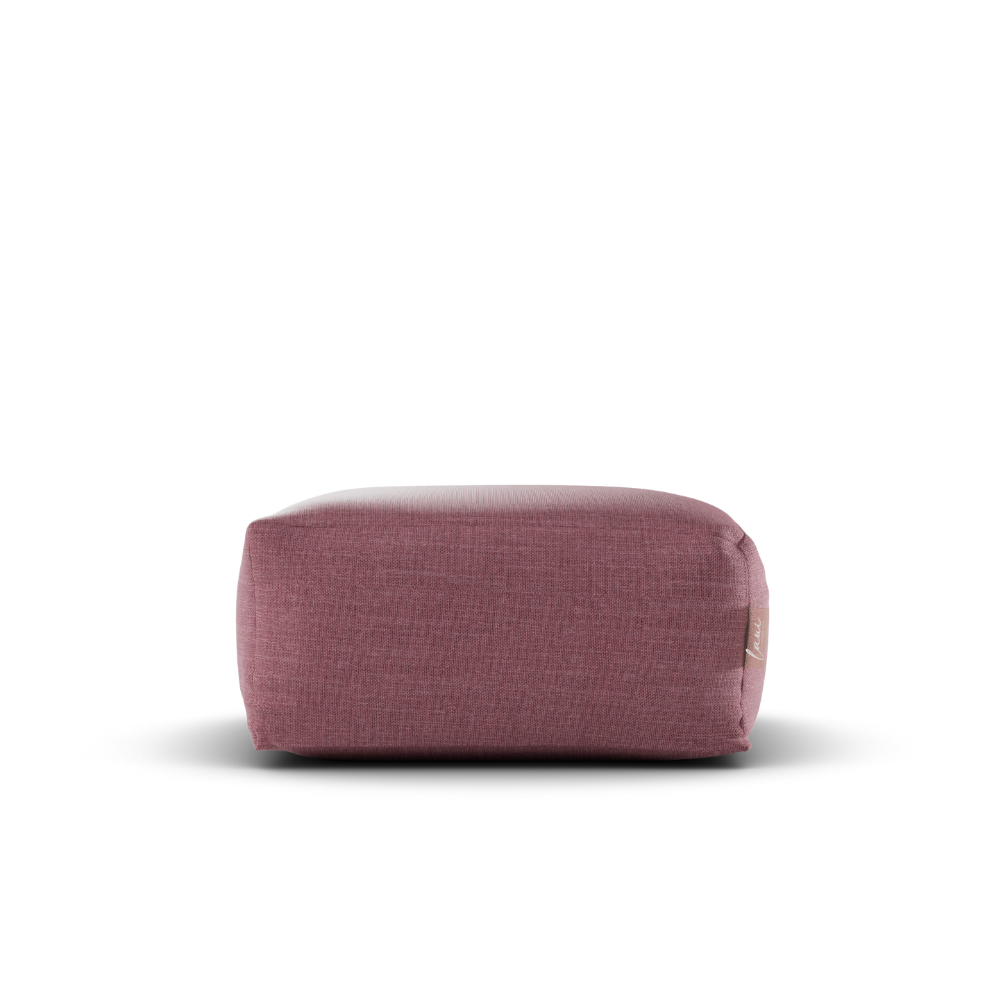 Laui Lounge™ - Pouf carré en lin Blush