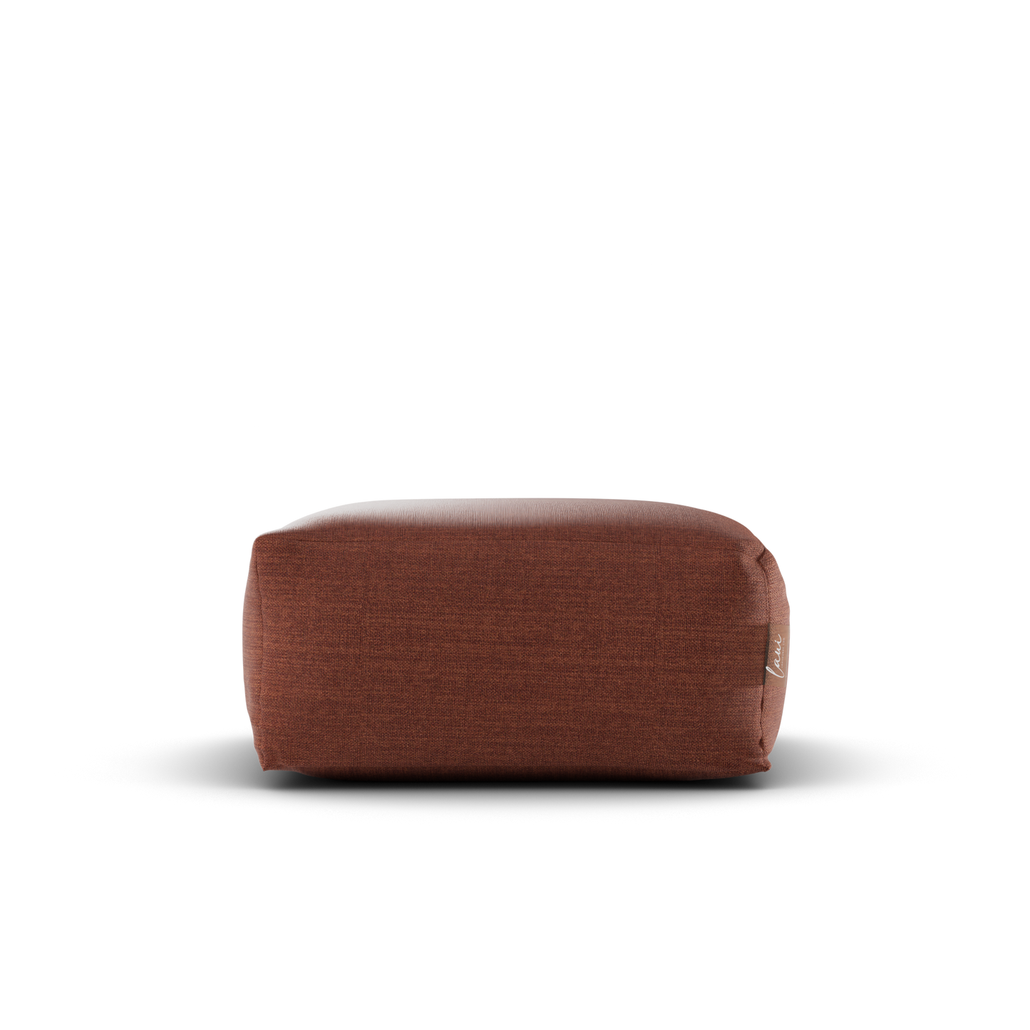 Laui Lounge™ - Pouf Carré Lin Terre Cuite