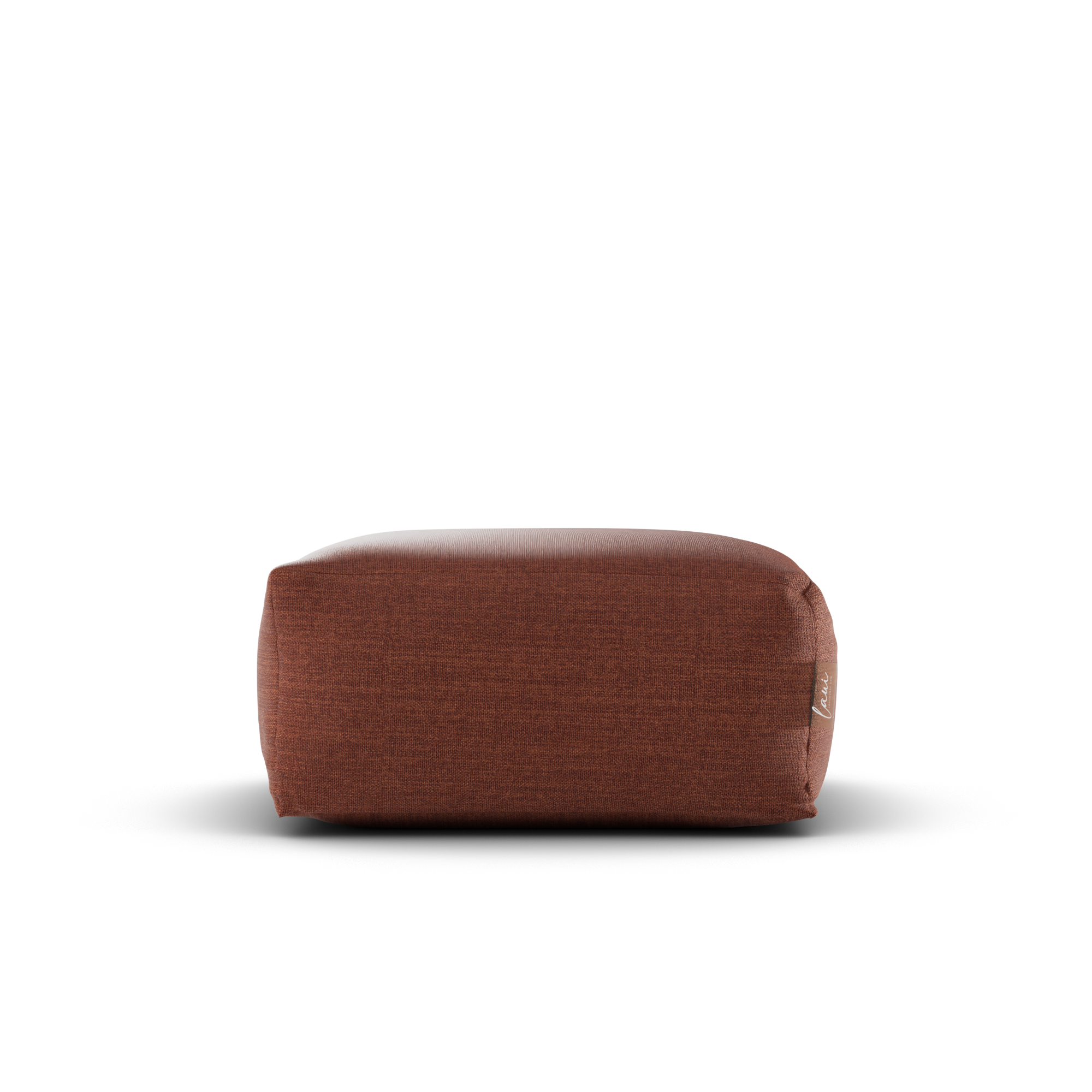 Laui Lounge™ - Linen Square Pouf Terracotta