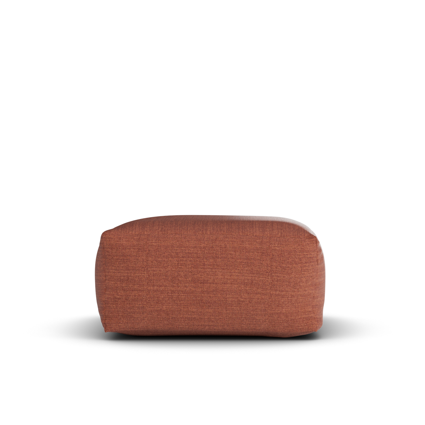 Laui Lounge™ - Pouf Carré Lin Terre Cuite