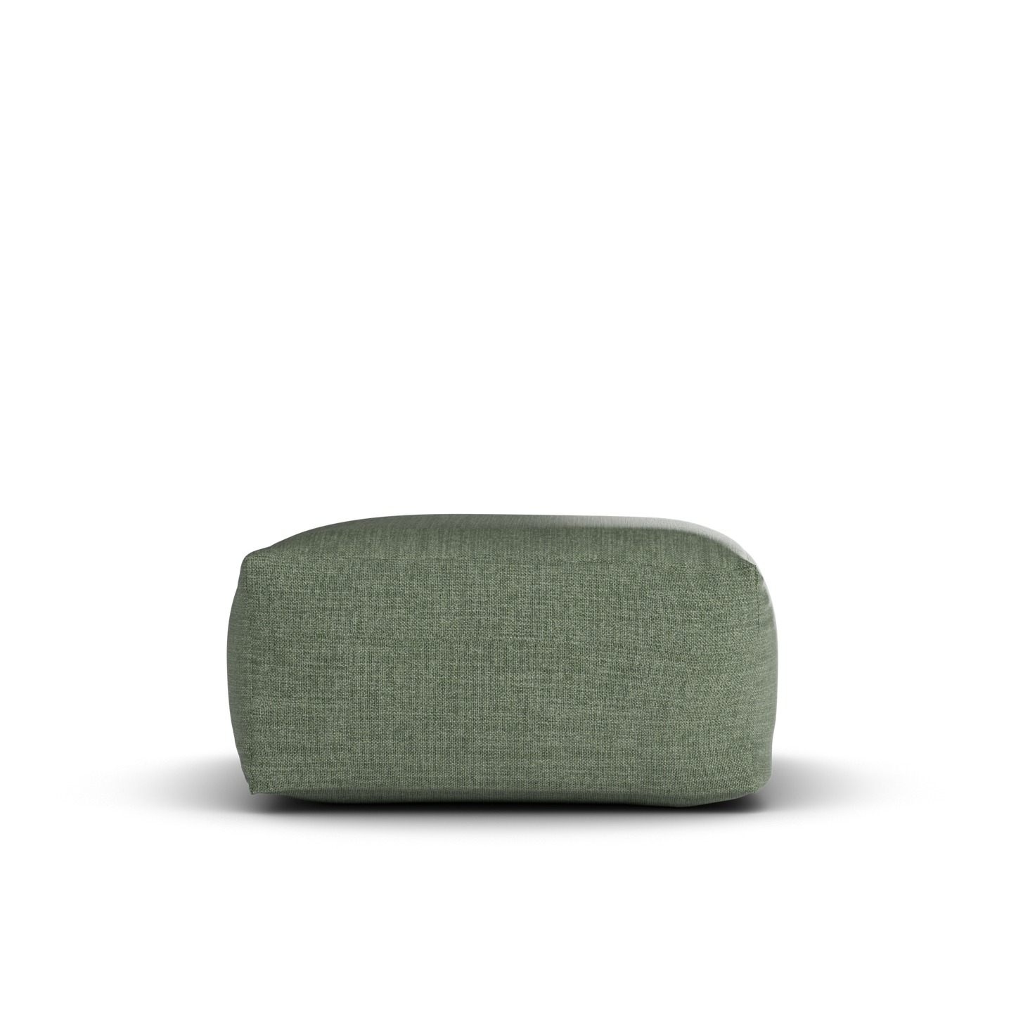 Laui Lounge™ - Pouf carré en lin vert forêt