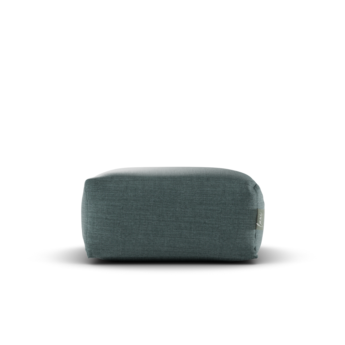 Laui Lounge™ - Pouf carré en lin bleu pastel