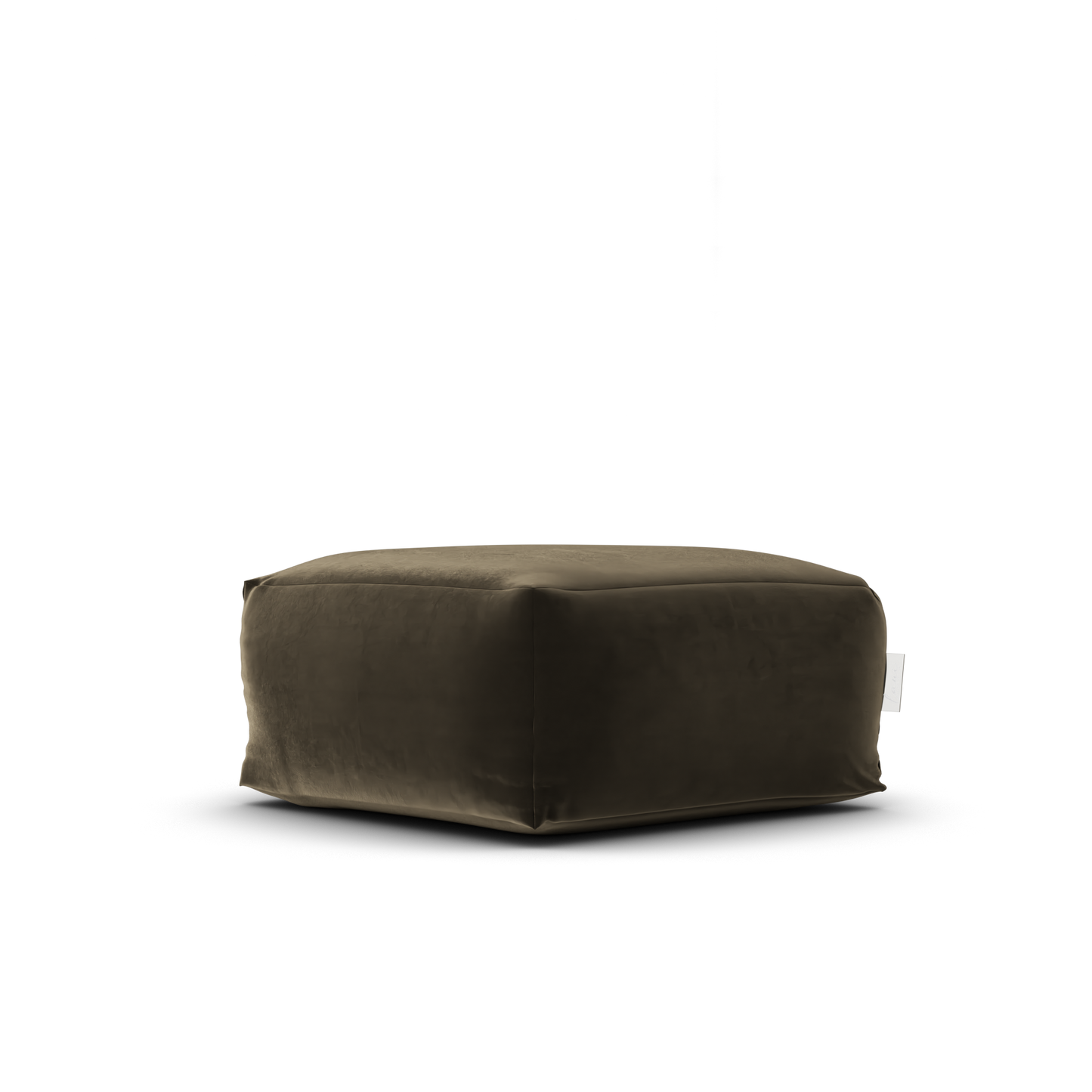 Laui Lounge™ - Velvet Square Pouf Taupe