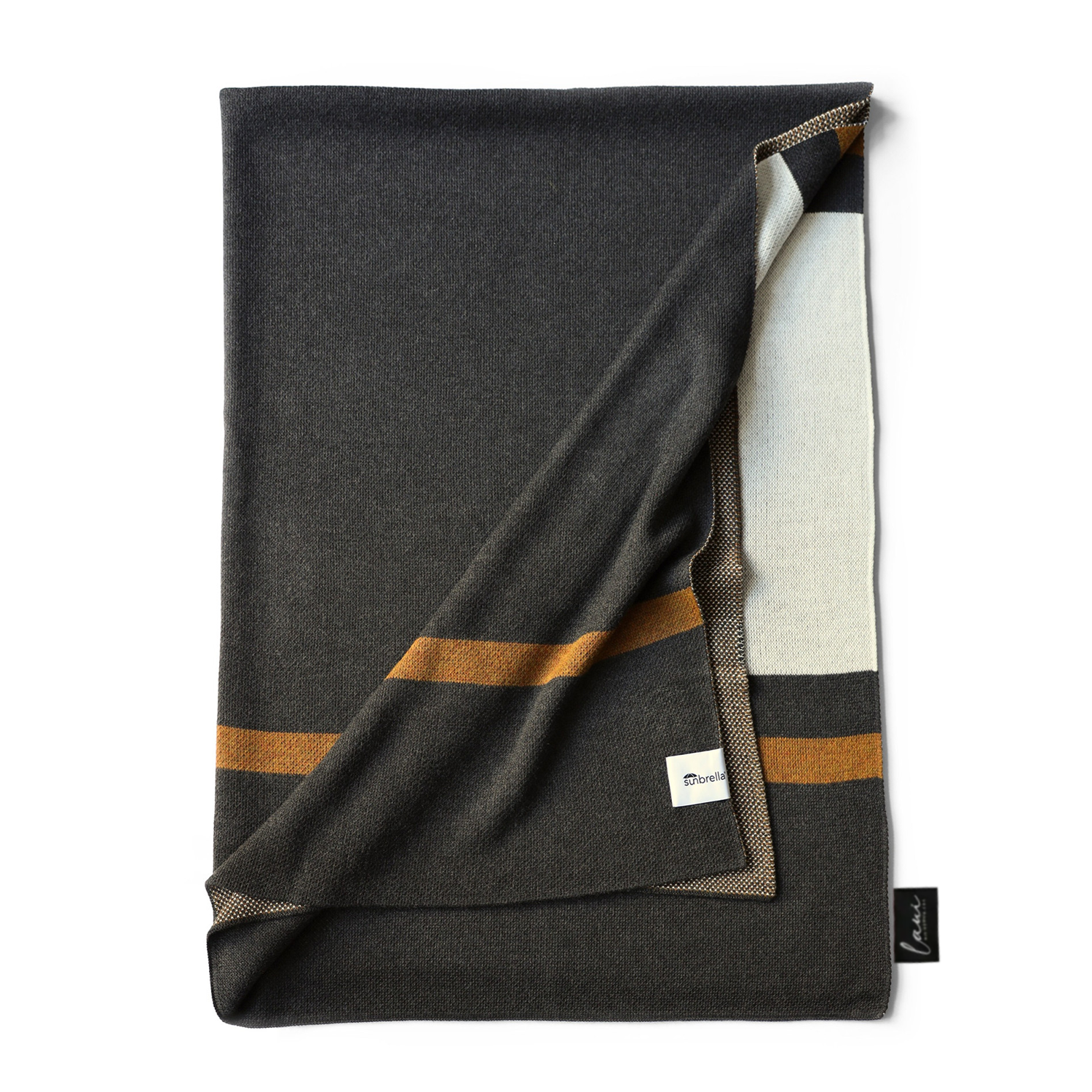 Laui Lounge™ - Outdoor Plaid 130x180cm - Grey Stripe