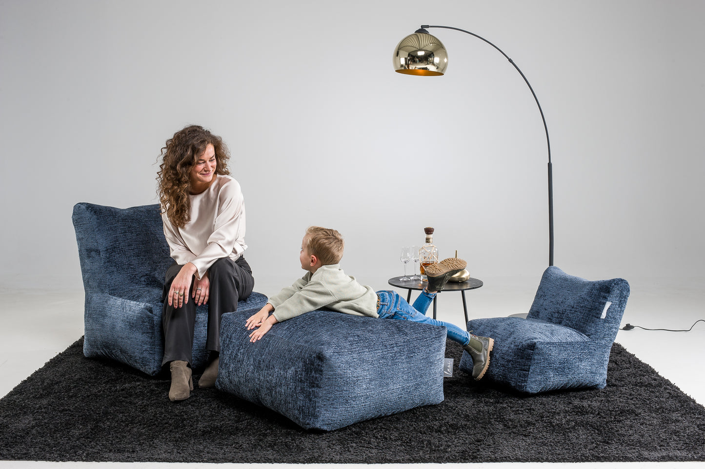 Laui Lounge™ - Vogue Square Pouf Indigo