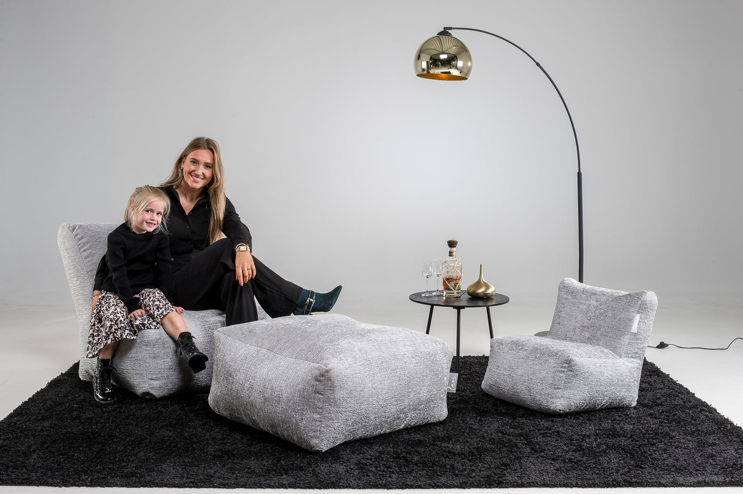 Laui Lounge™ - Vogue Square Pouf Steel