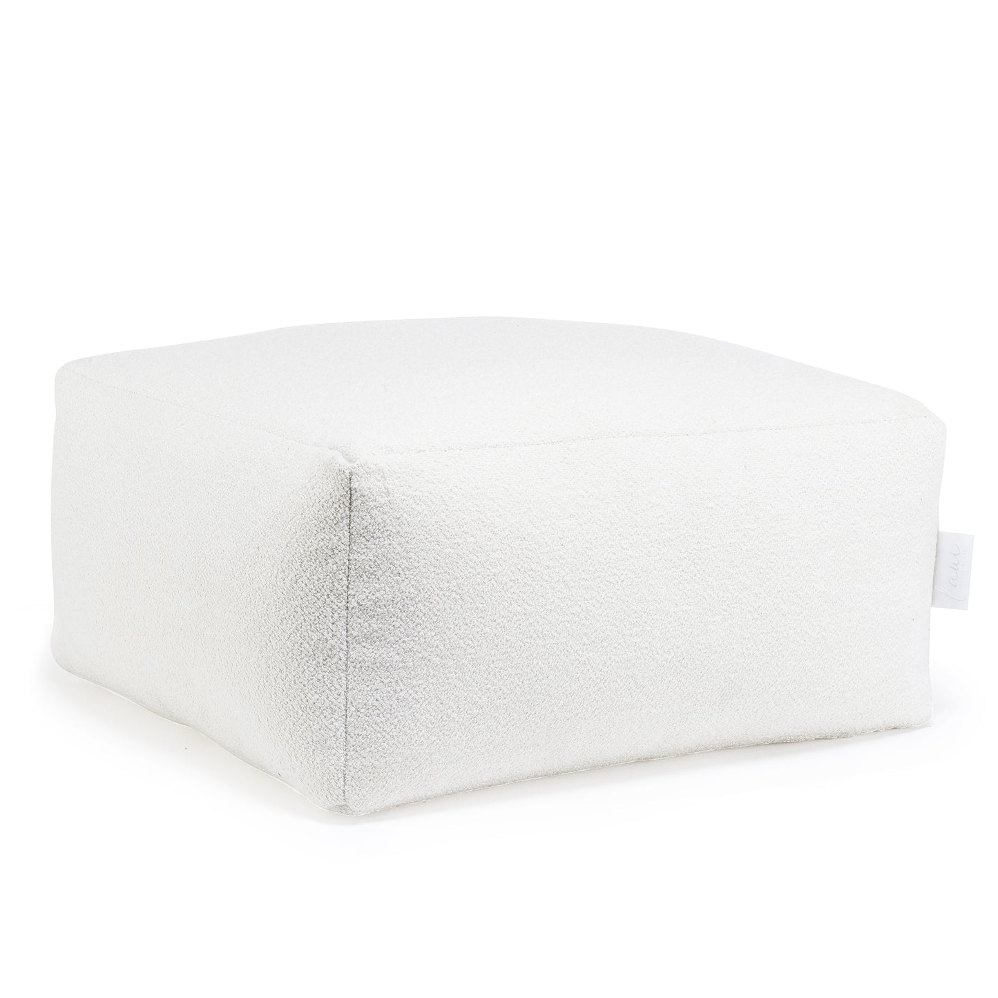 Laui Lounge™ - Retro Square Pouf Cream White