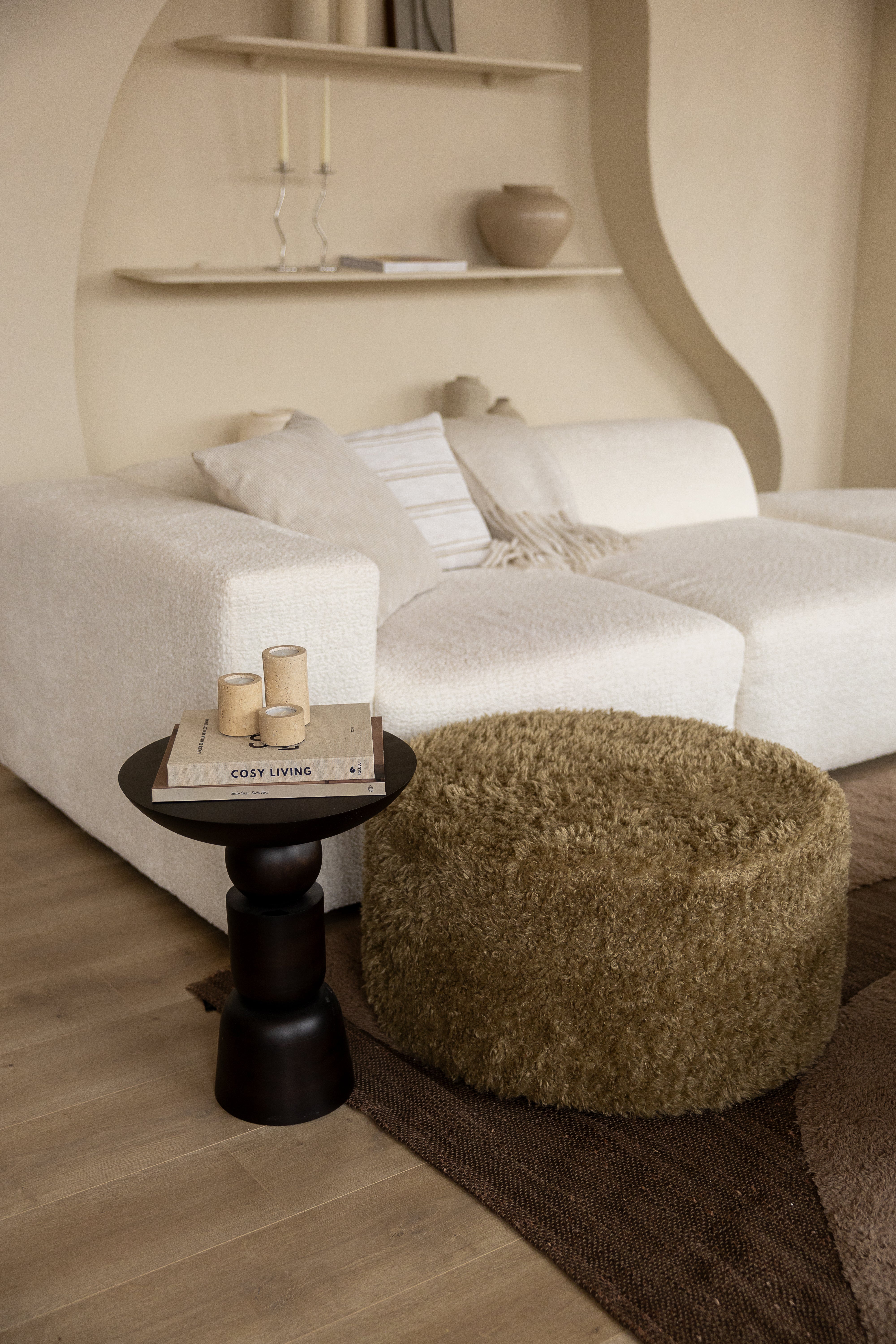 Laui Lounge™ - Indoor Pouf Doodle Desert - Ø68x35cm