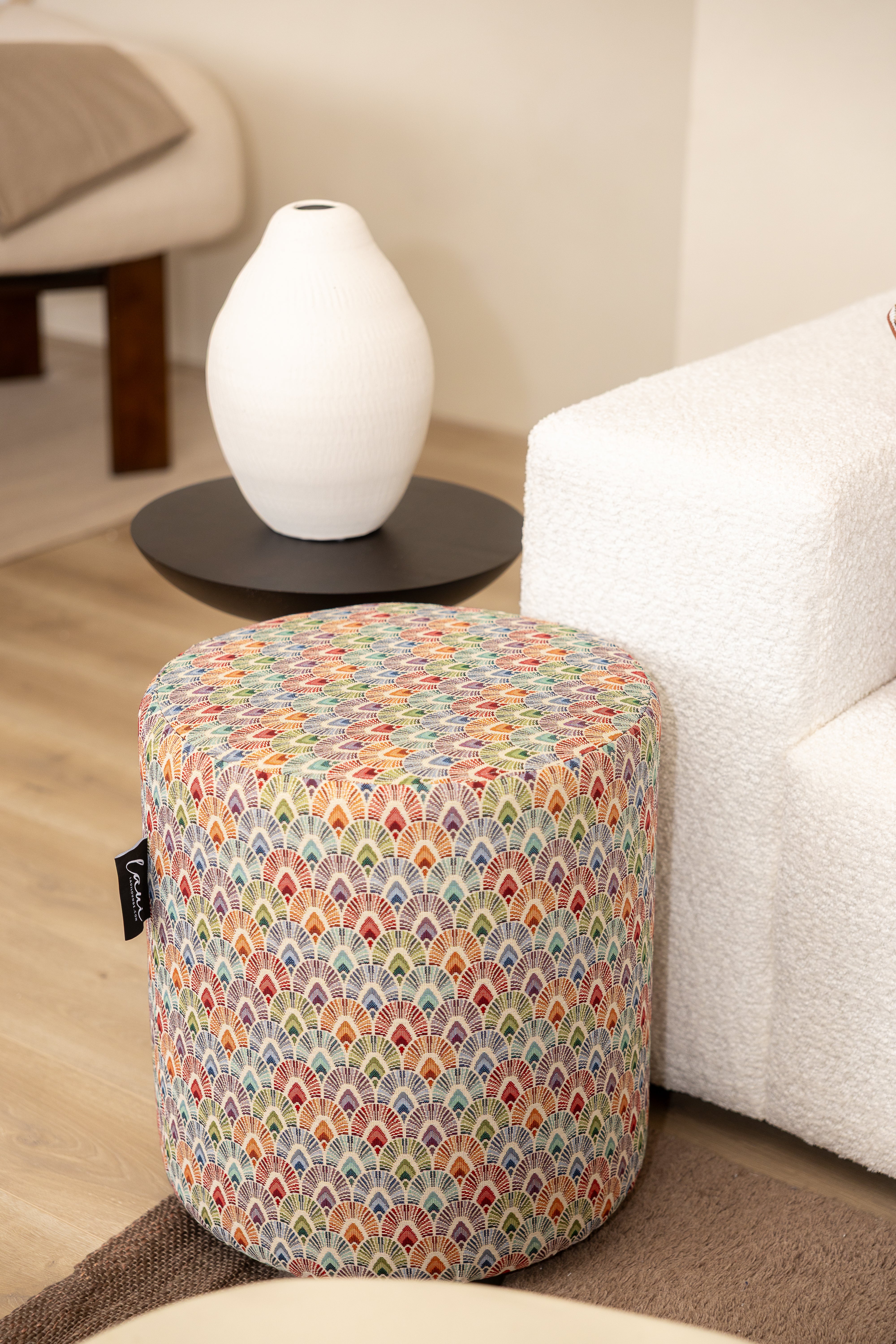 Laui Lounge™ - Indoor Pouf Candice Multi Color - Ø42x48cm