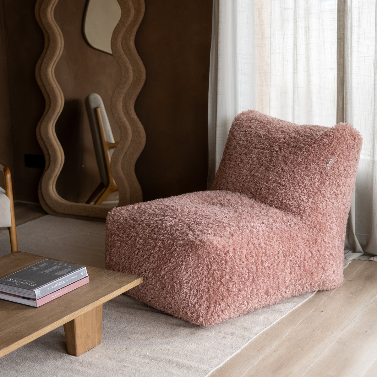 Laui Lounge™ - Siège lounge Doodle XL - Rose pâle