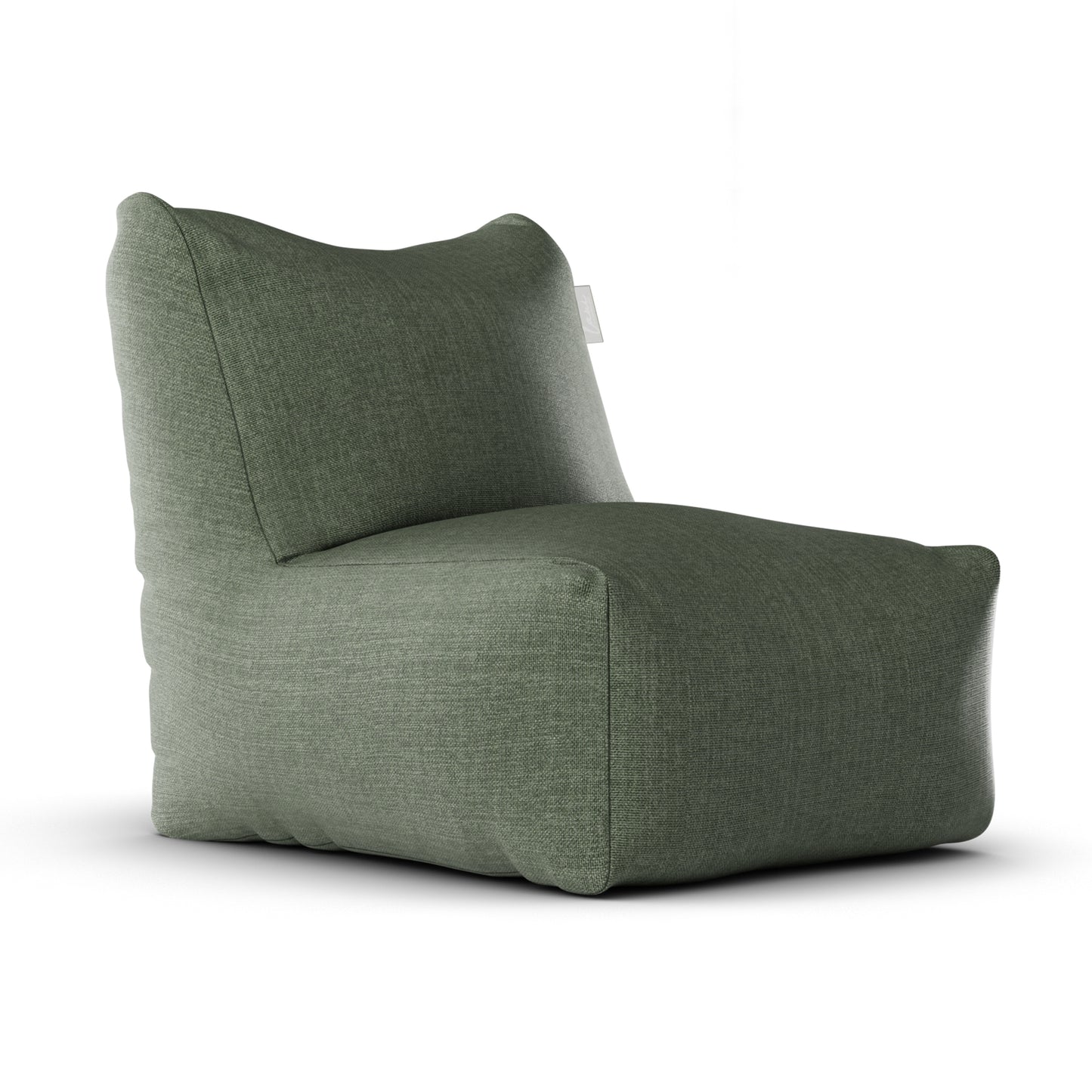 Laui Lounge™ - Fauteuil lounge en lin XL Vert forêt