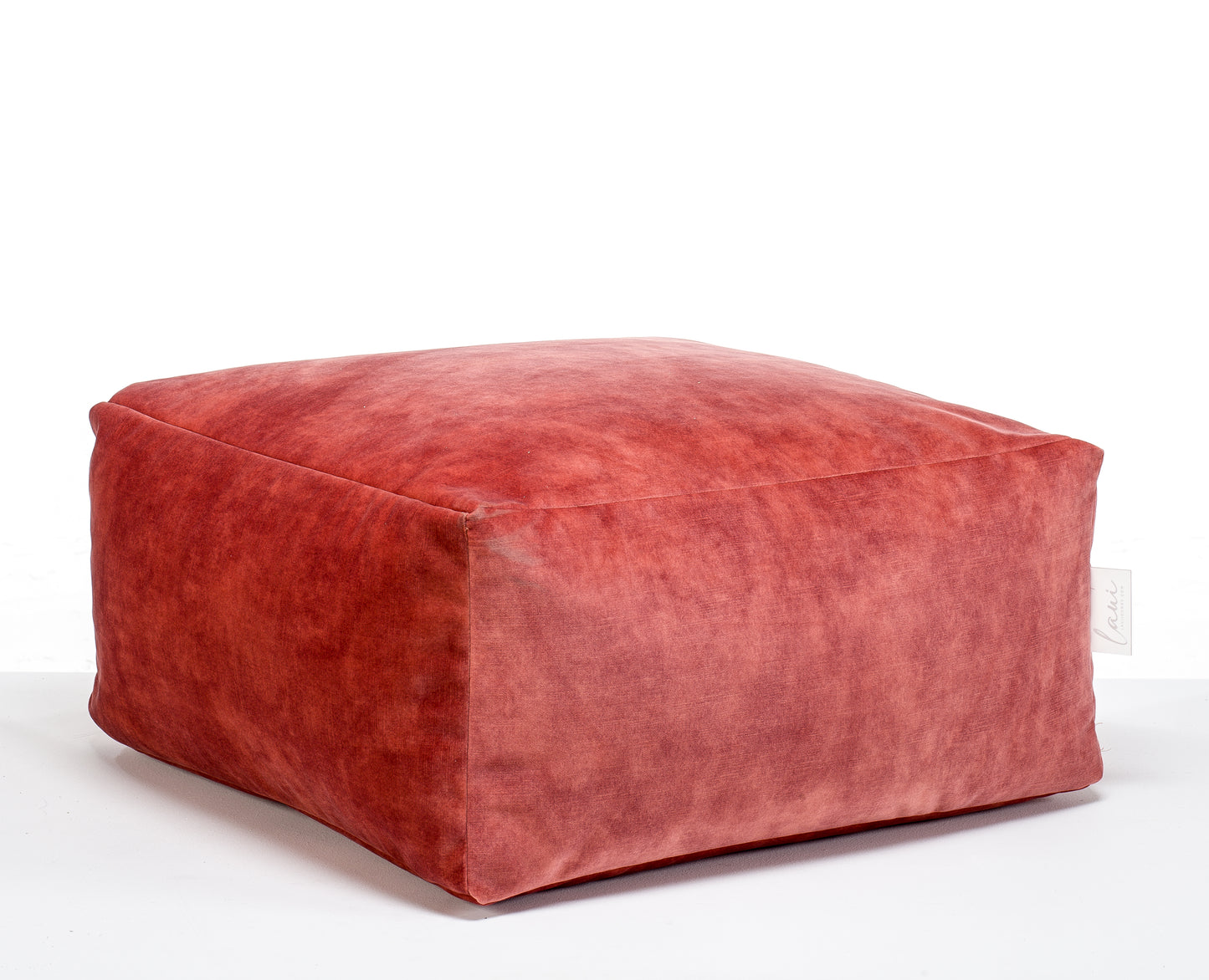 Laui Lounge™ - Velvet Square Pouf Blush