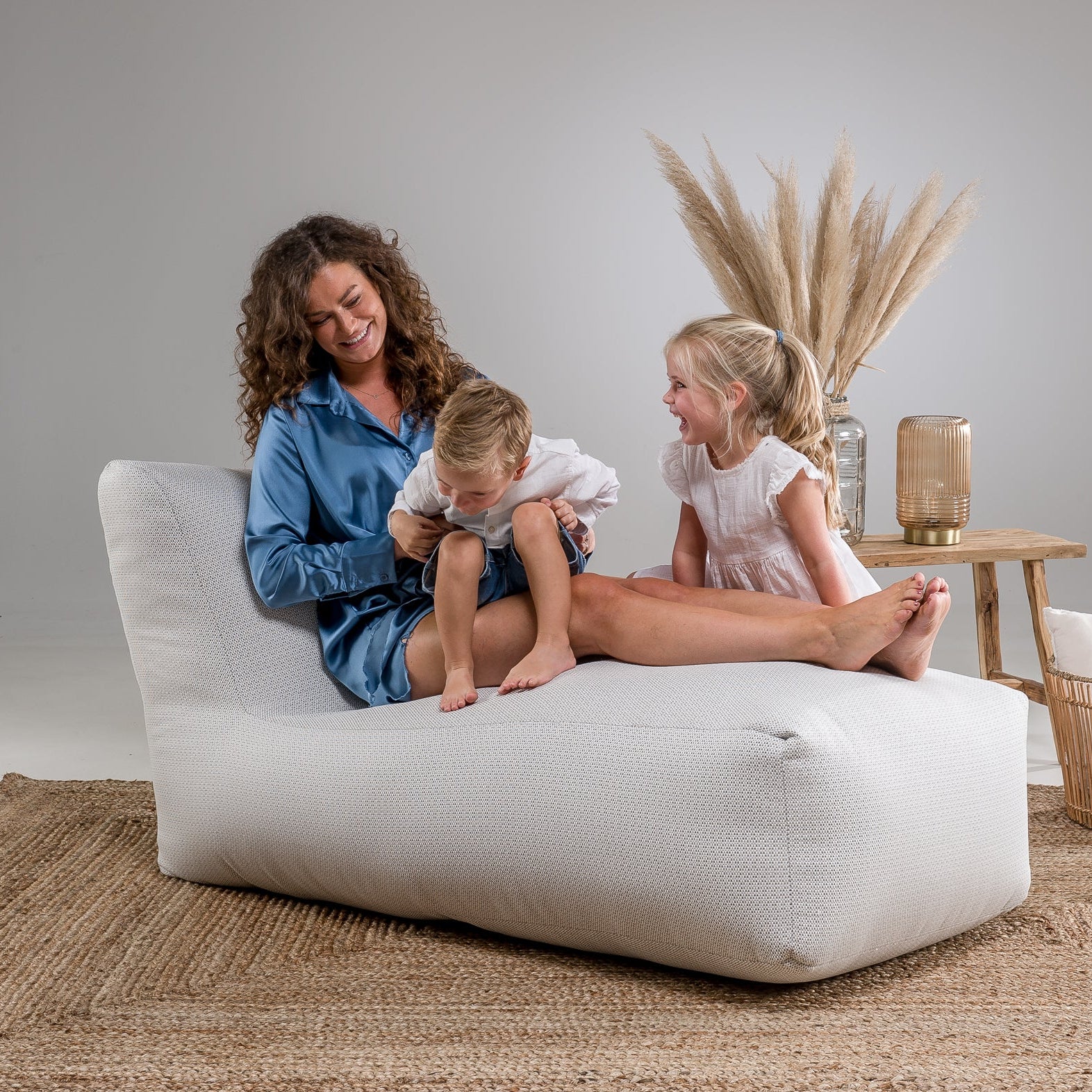 Fauteuil long bohème Laui Lounge™ - Blanc