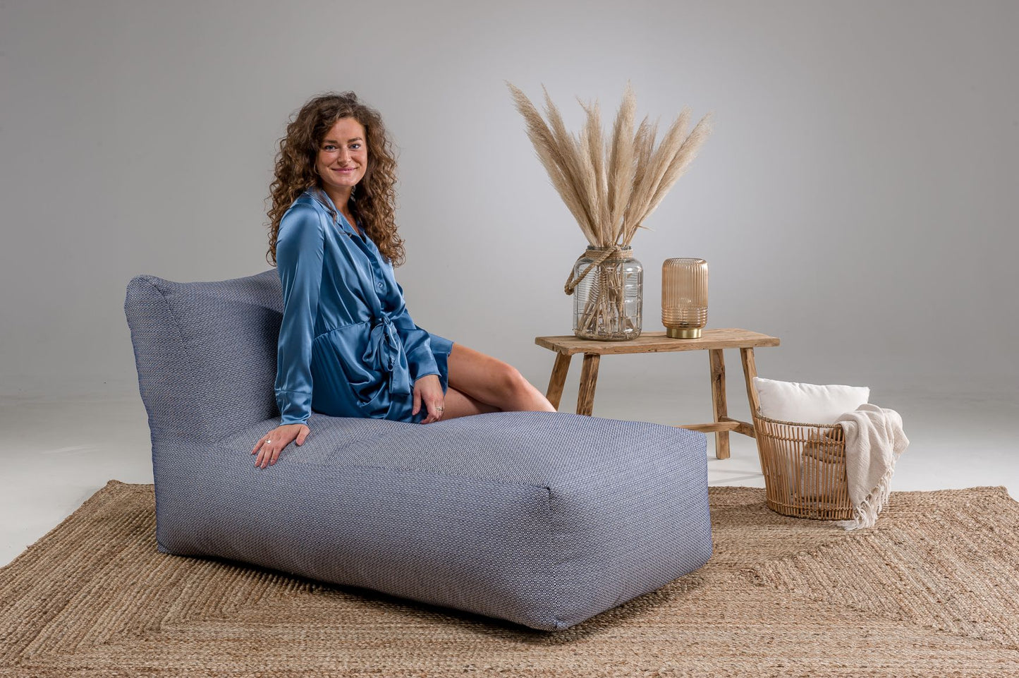Laui Lounge™ - Original Long Chair Blue Jeans