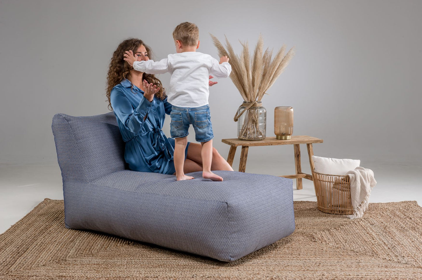 Laui Lounge™ - Original Long Chair Blue Jeans