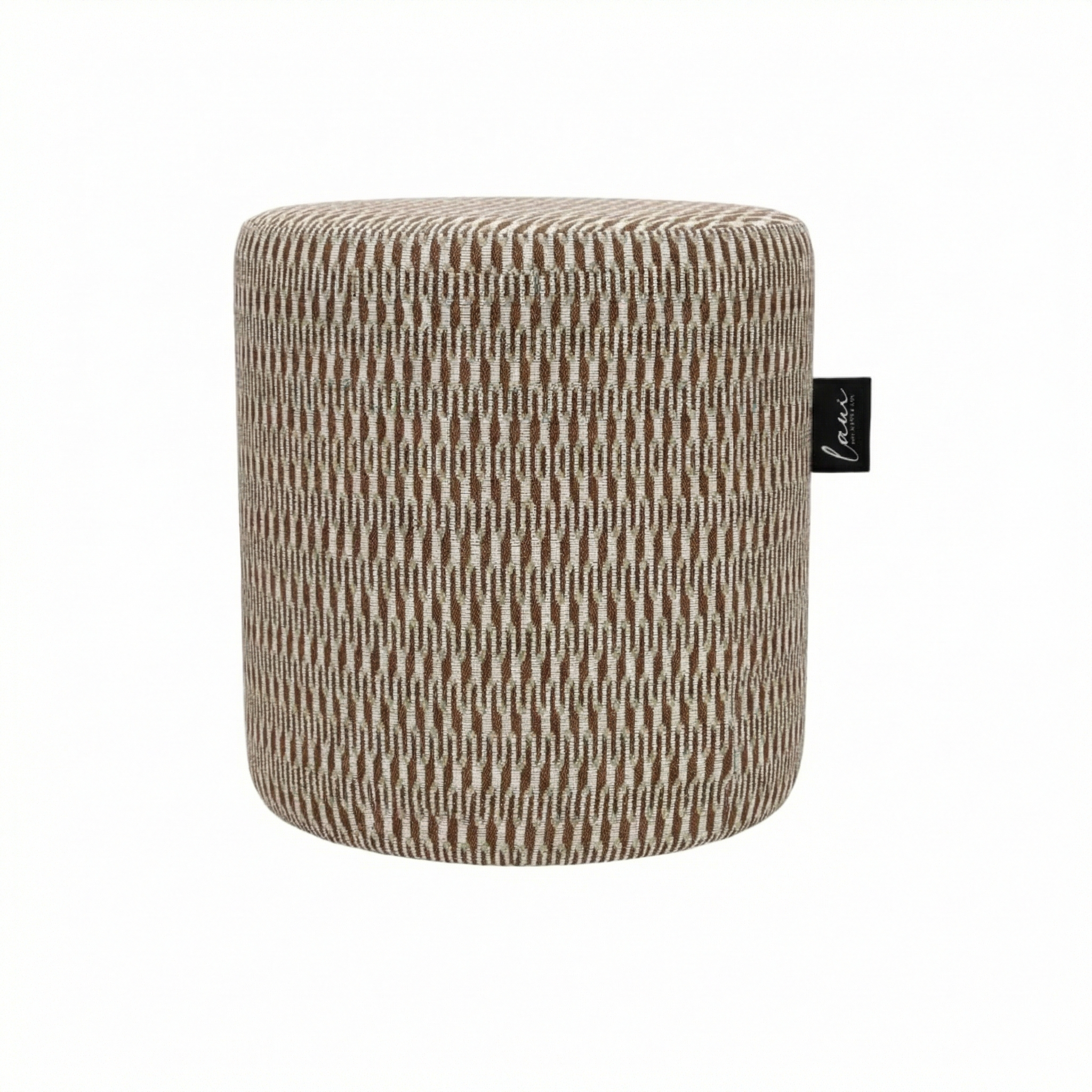 Laui Lounge™ - Outdoor Pouf Marquetry Sirocco - Ø44x46cm
