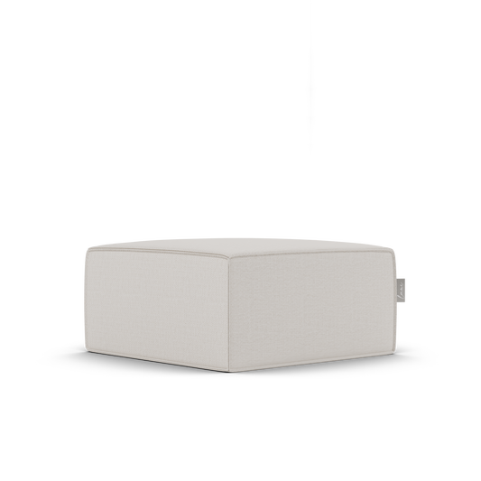 Laui Lounge™ - Fixed Square Pouf - Boho Beige