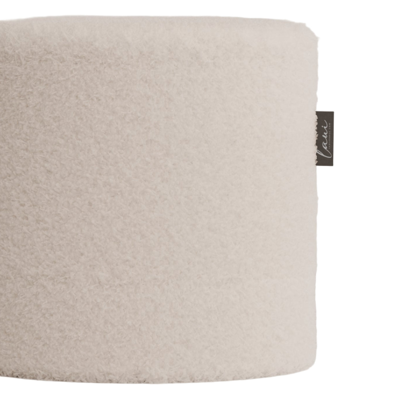 Laui Lounge™ - Doodle Round Pouf Ø44 - Cream