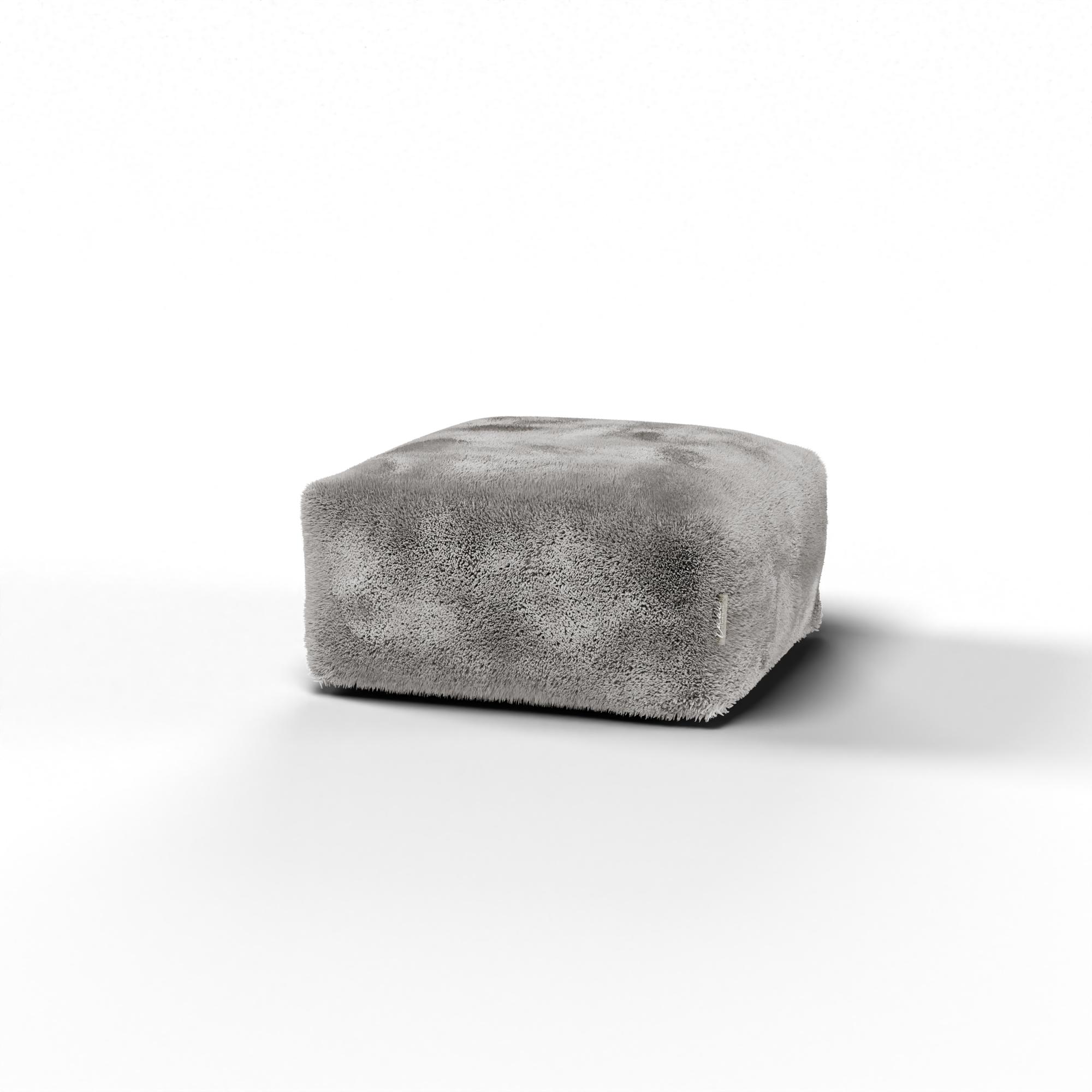 Laui Lounge™ - Doodle Square Pouf Light Grey