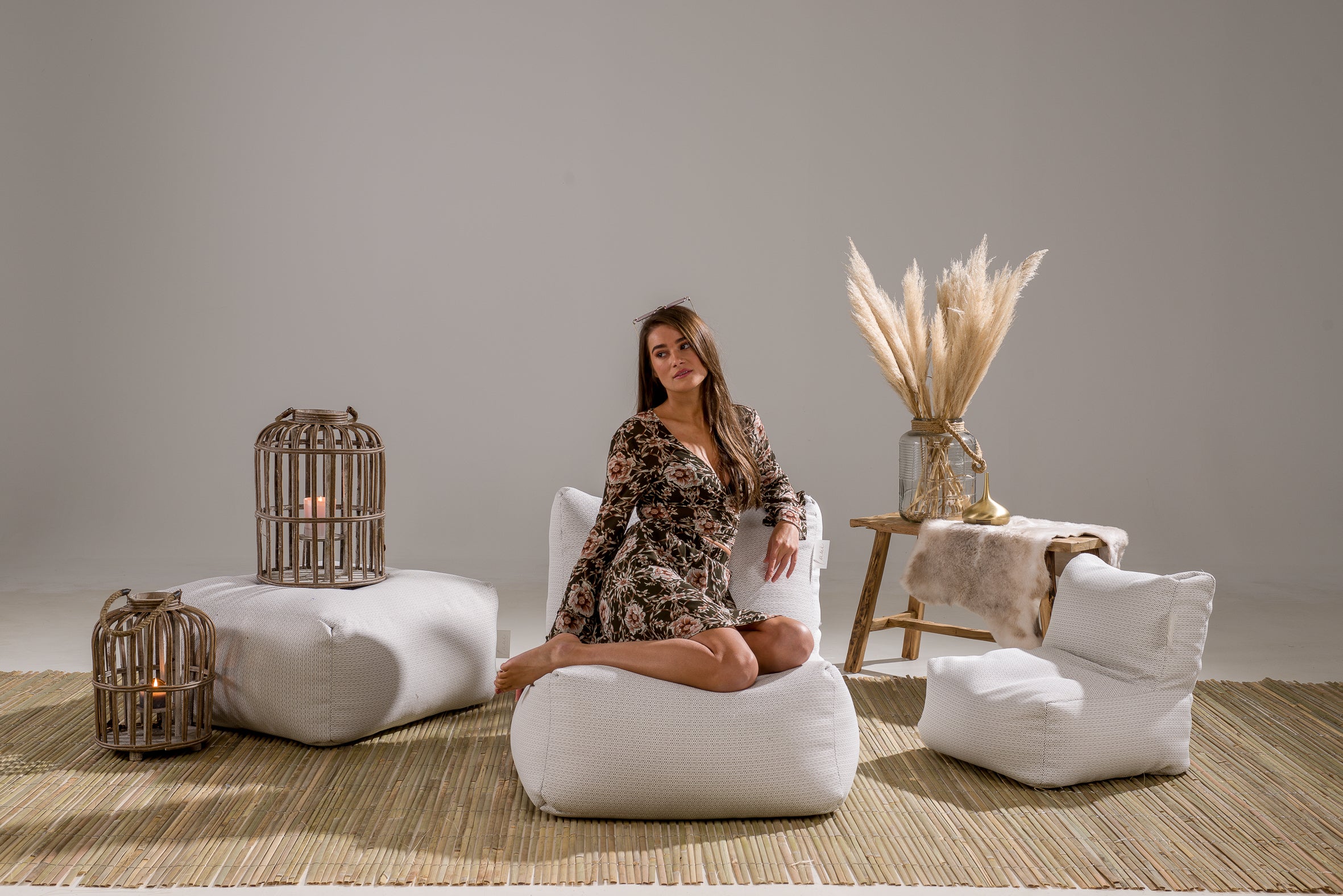 Laui Lounge™ - Boho Kid Lounge Blanc