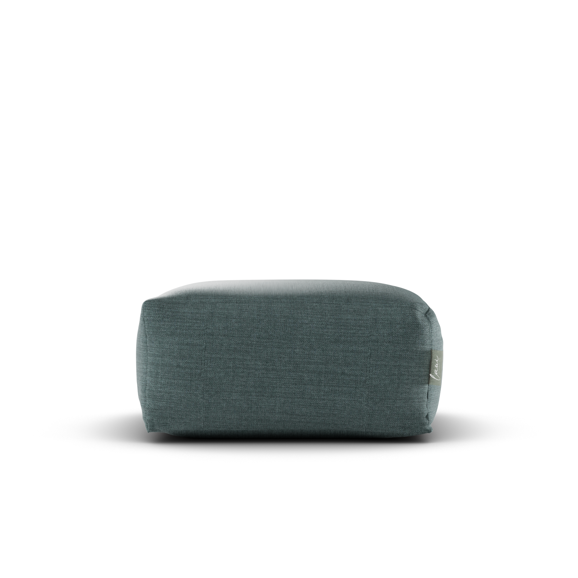 Laui Lounge™ - Pouf carré en lin bleu pastel