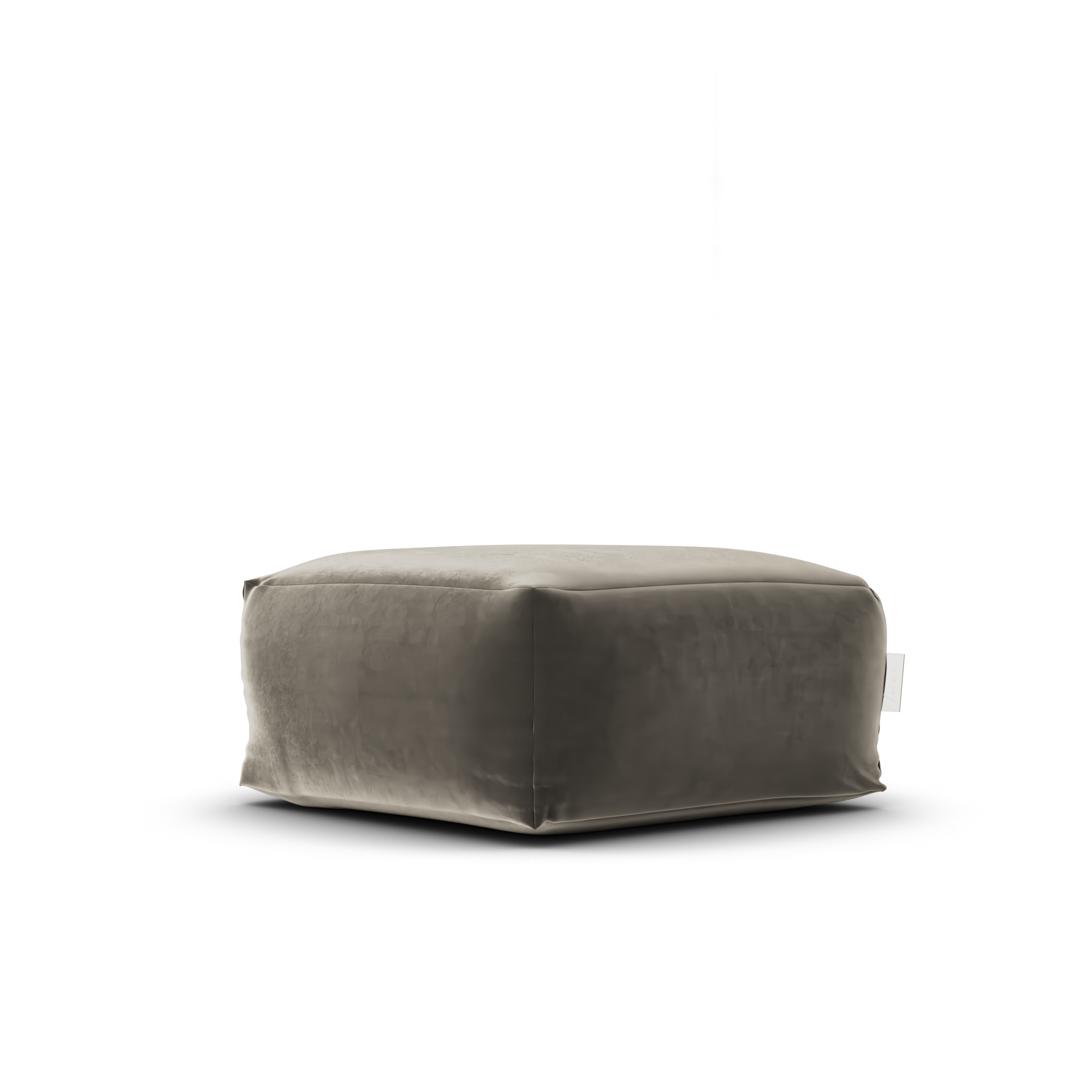 Laui Lounge™ - Velvet Square Pouf Khaki