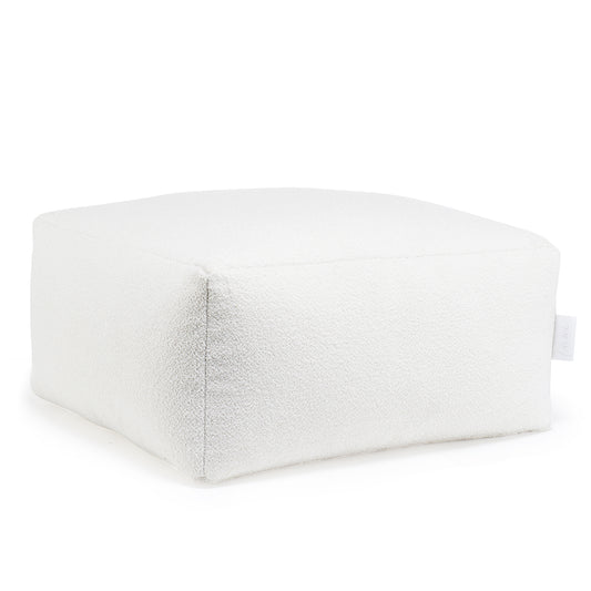 Laui Lounge™ - Retro Square Pouf Cream White