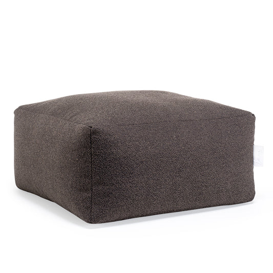 Laui Lounge™ - Retro Square Pouf Dark Brown