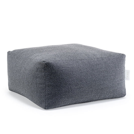 Laui Lounge™ - Retro Square Pouf Soft Grey