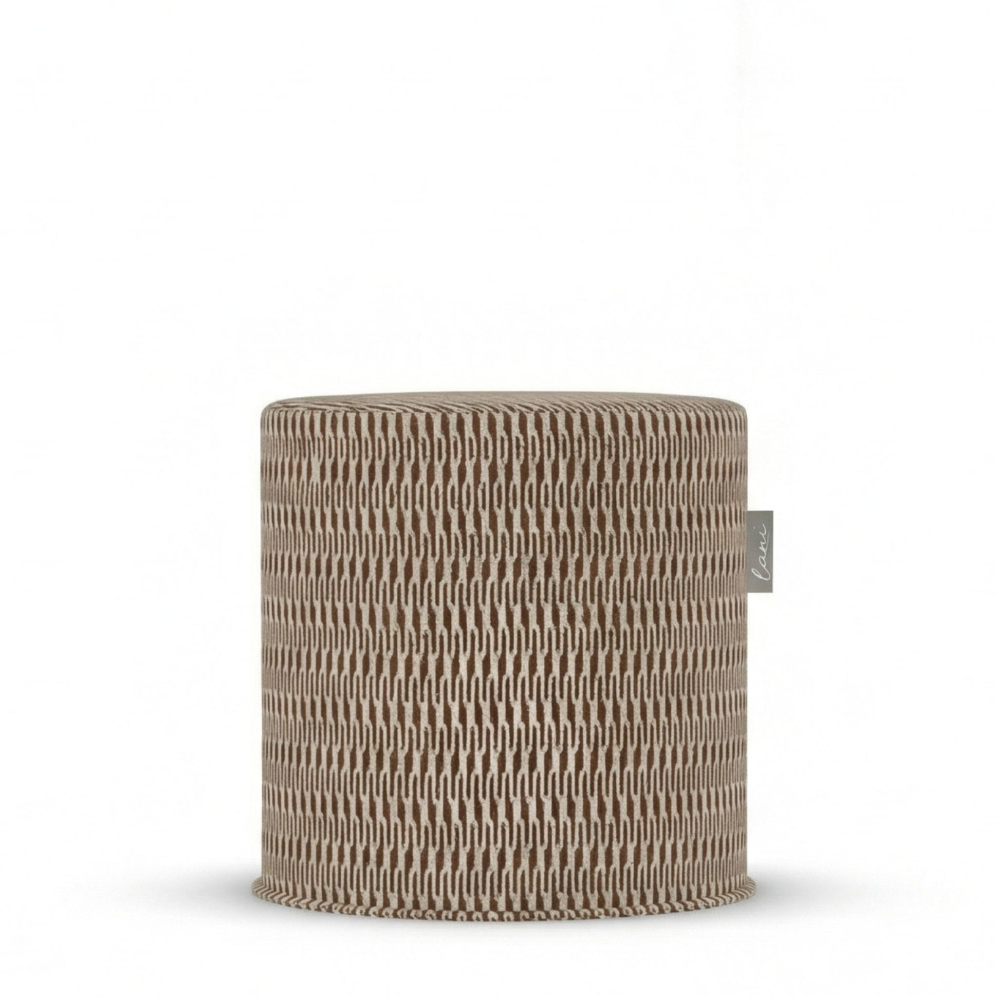 Laui Lounge™ - Outdoor Pouf Marquetry Sirocco - Ø44x46cm